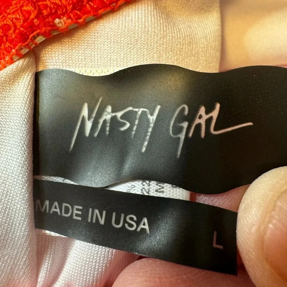 Nasty Gal‎ Women’s One piece Red Swimsuit Size Large - Picture 5 of 6